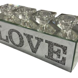 4H TEALIGHT HOLDER - LOVE