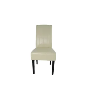 Lucy PU Chair lion with black wooden legs (KD)