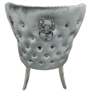 Lewis Chair lion with chrome legs (KD)