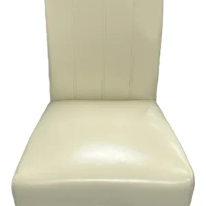 Lucy PU Chair lion with chrome legs (KD)