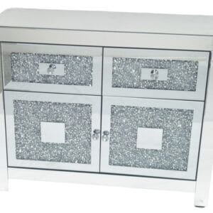 ROMA MIRRORED FURNITURE-01 SMALL SIDEBOARD 2DR/2DWR
