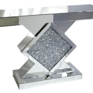 ROMA MIRRORED FURNITURE-TRIANGLE CONSOLE TABLE