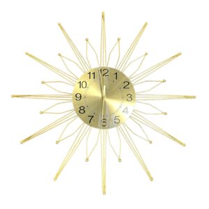 GOLD MIRROR CLOCK (NEW