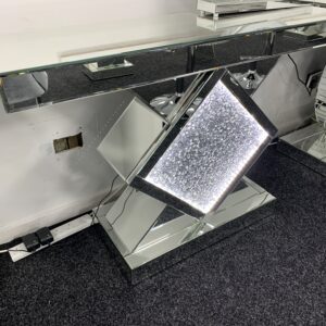 ROMA MIRRORED FURNITURE-TRIANGLE LIGHT CONSOLE