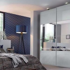 MIRAMAR SLIDING DOOR  ROBES Graphite Basalt with Mirror( Typ 4)