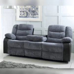 Rio Cord Fabric Recliner 2 Seater Sofa