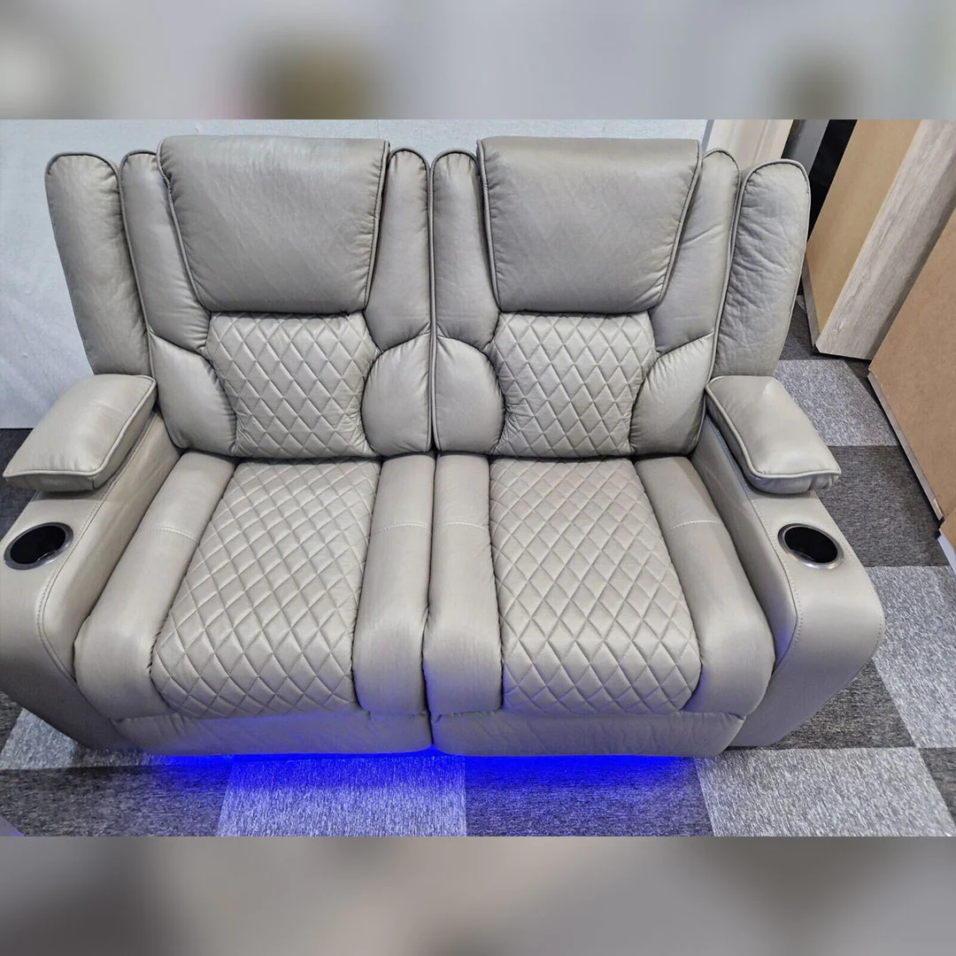 Orlando Electric Recliners 2 Seater Leather Sofa - Image 2