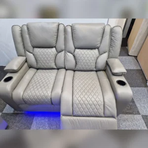Orlando Electric Recliners 2 Seater Leather Sofa