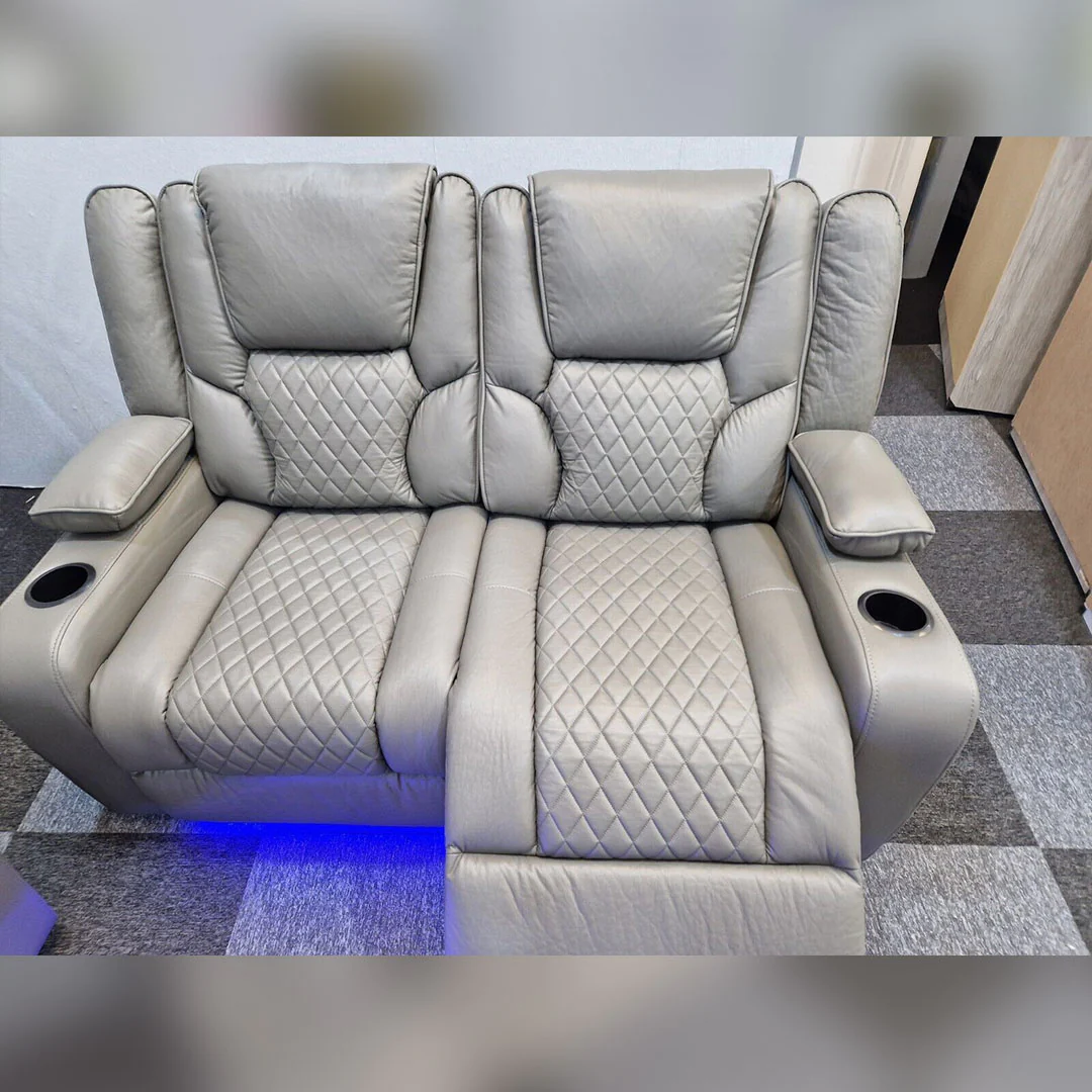 Orlando Electric Recliners 2 Seater Leather Sofa - Image 3