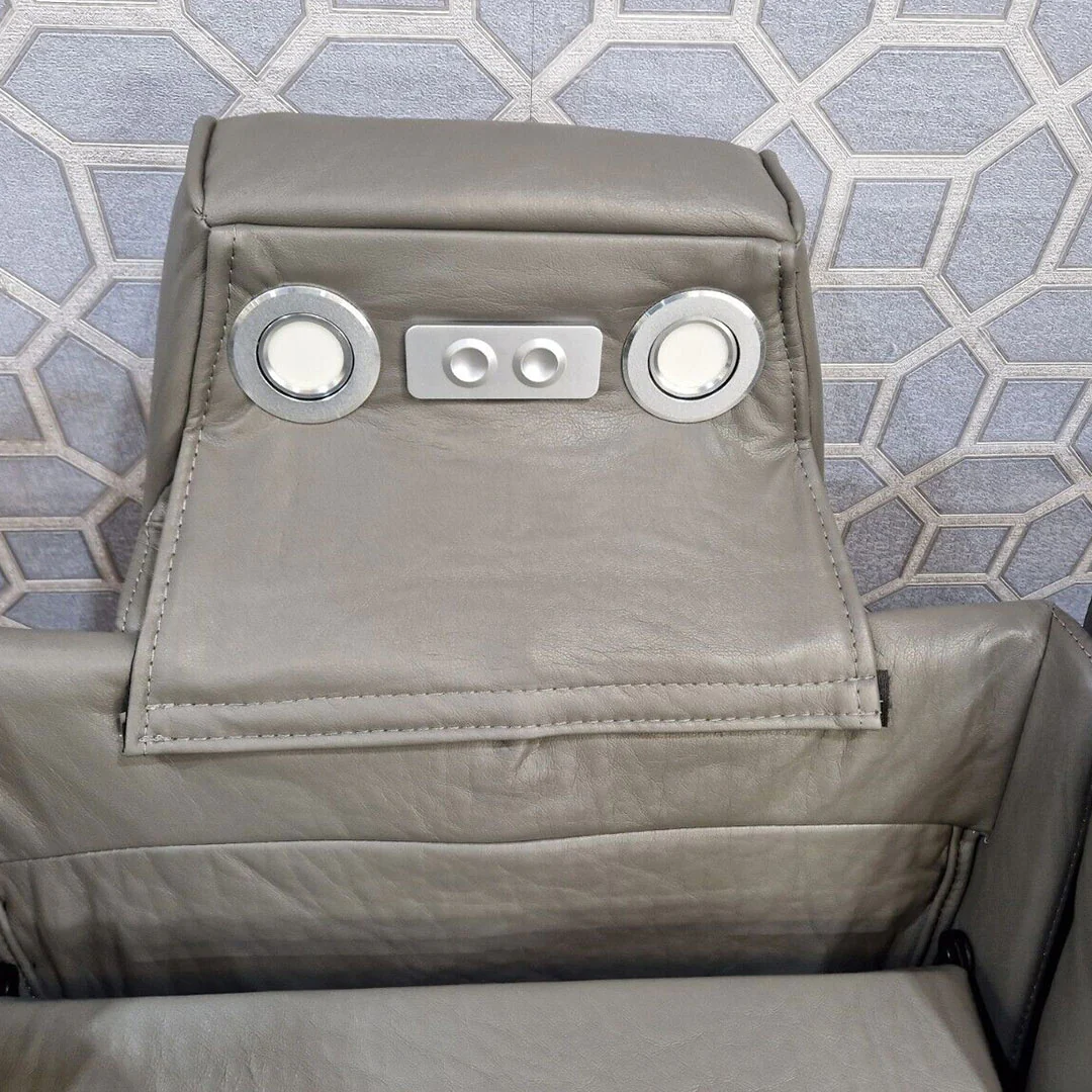 Orlando Electric Recliners 2 Seater Leather Sofa - Image 4