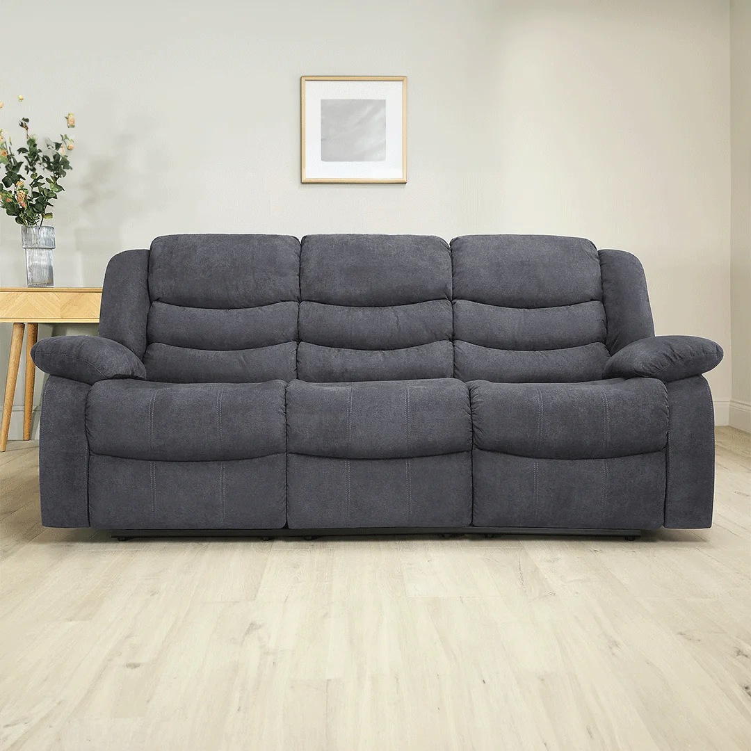 Sorrento Fabric Recliner Sofa 3 Seater - Image 7