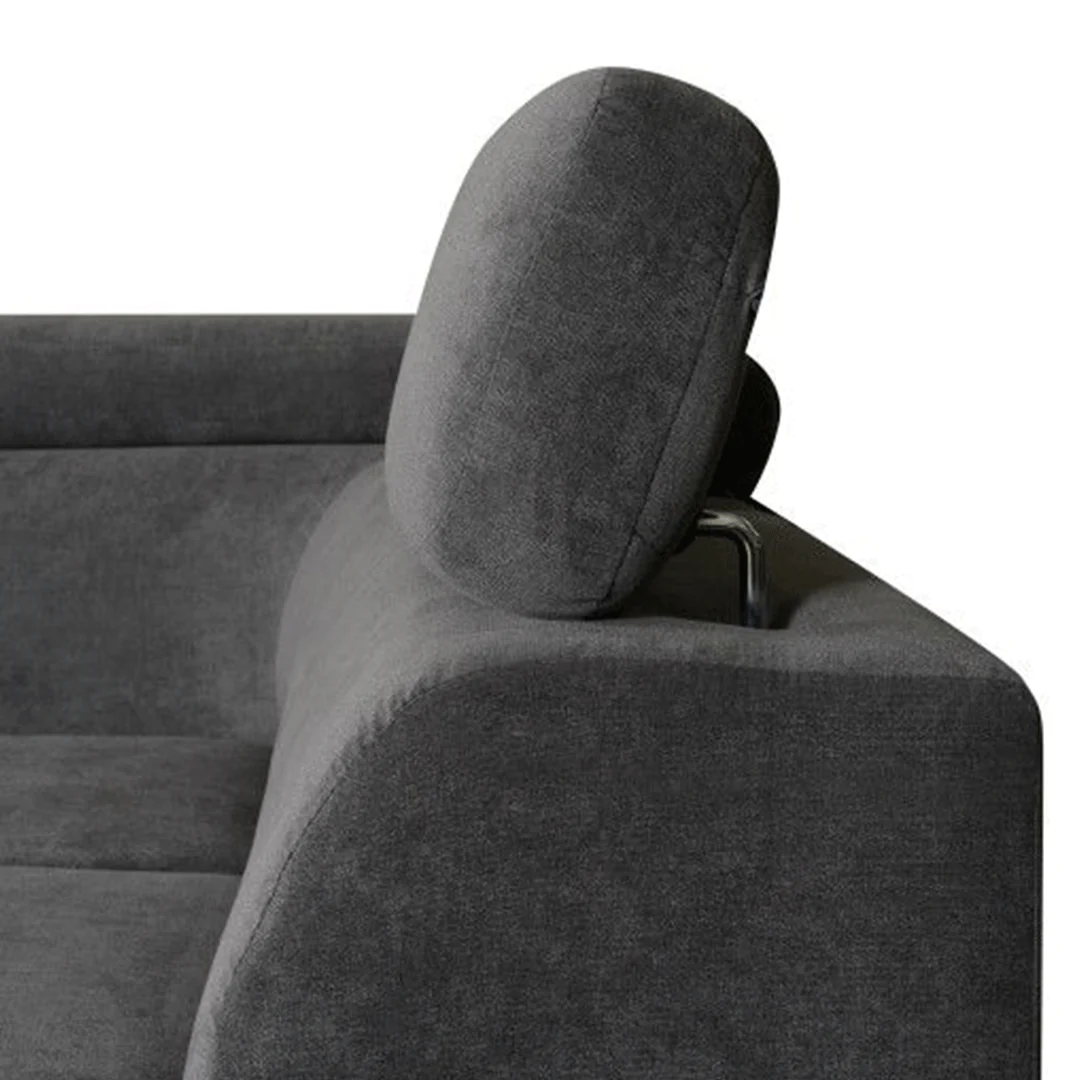 Artic Sofa Bed Corner Sofa Bed With Storage Box Grey - Image 7