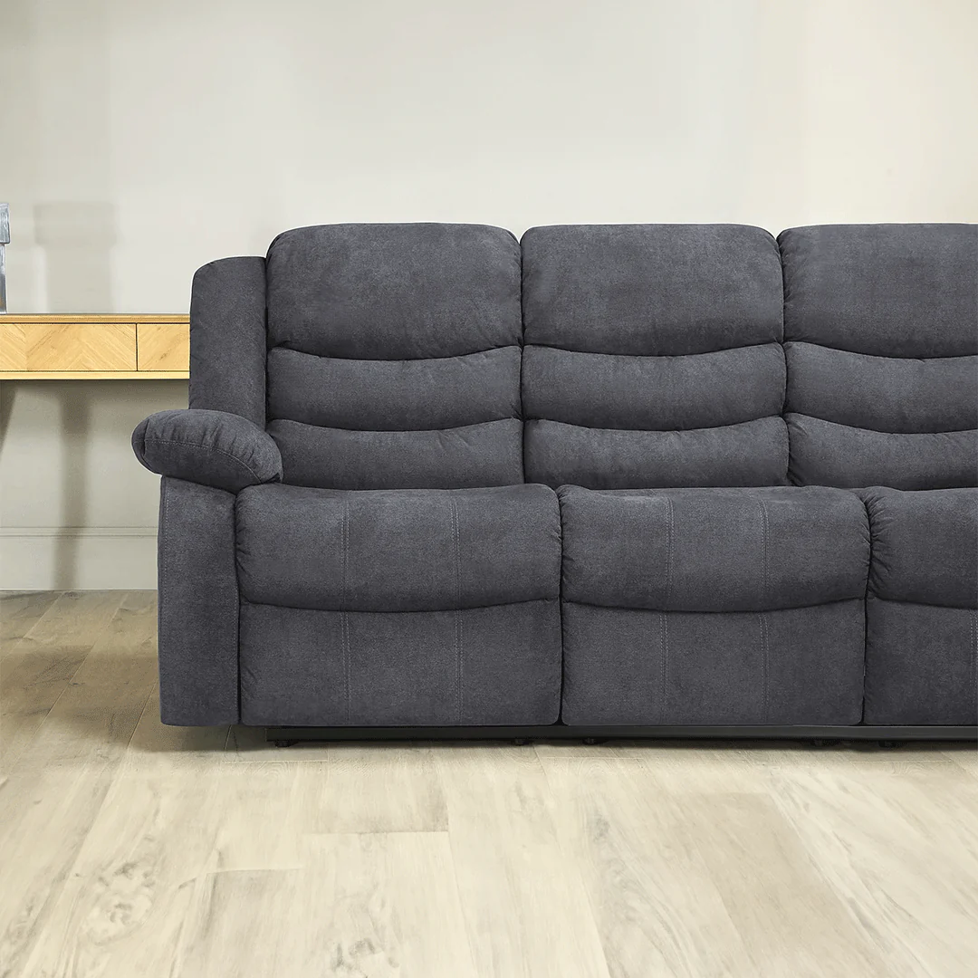 Sorrento Fabric Recliner Sofa 3 Seater - Image 8