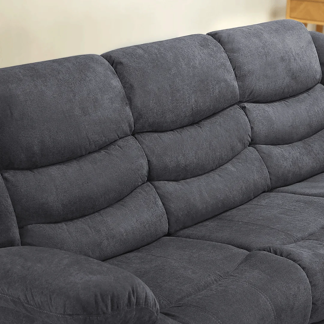 Sorrento Fabric Recliner Sofa 3 Seater - Image 10
