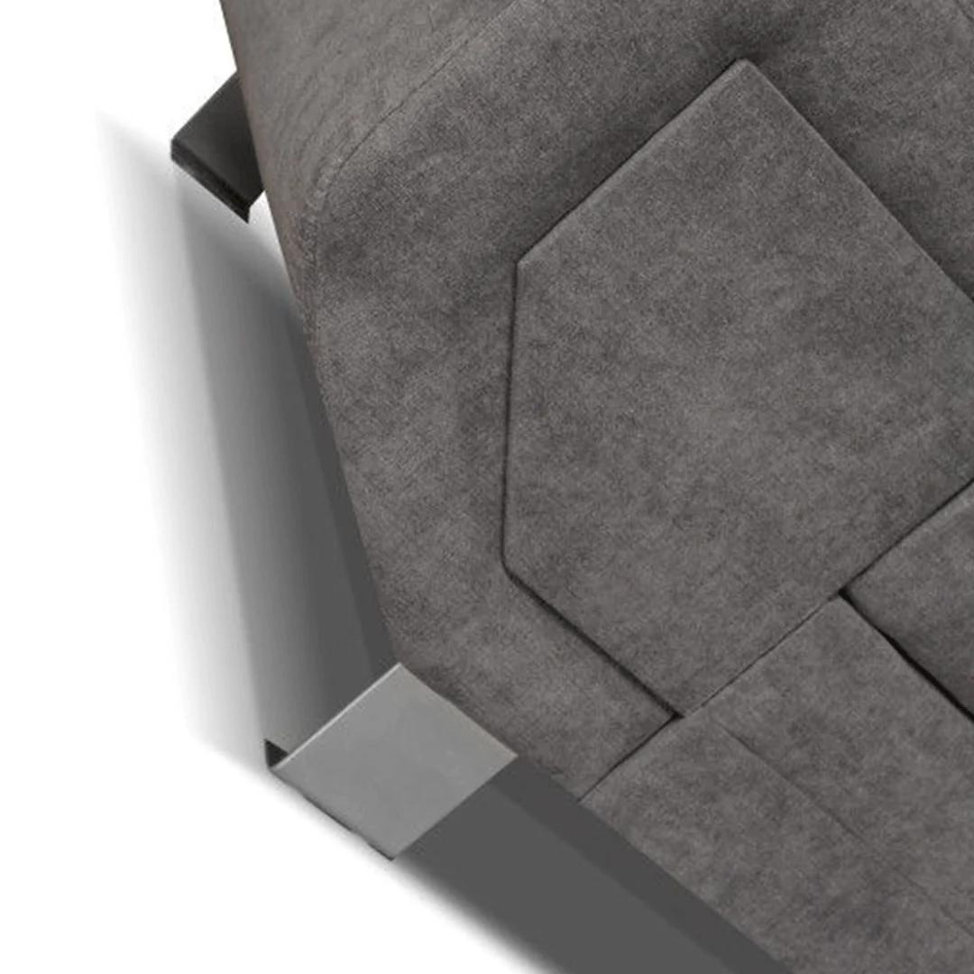 Artic Sofa Bed Corner Sofa Bed With Storage Box Grey - Image 6