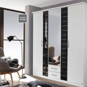 TERANO Rauch Hinged door wardrobes with 2 drawers and cornice