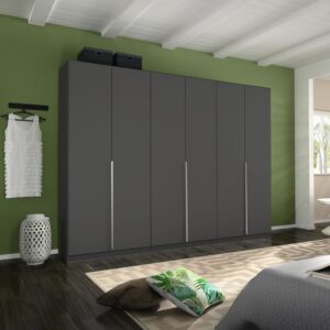ALABAMA High Polished Hinged 6 door wardrobe