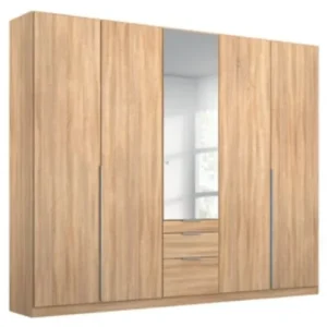 ALABAMA High Polished Hinged 5-door 1 Mirror door 3 drawers