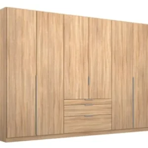 ALABAMA High Polished Hinged 6-door 3 drawers wardrobe
