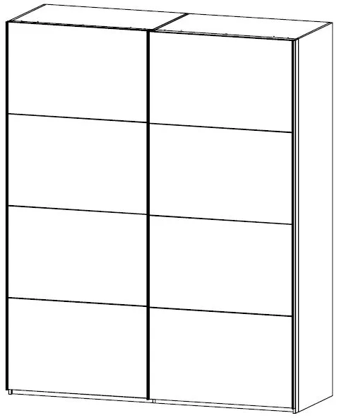 Zenaya Colour and Mirror SLIDING Mirror DOOR ROBES - Image 2