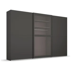 LUMIS sliding 3 Door wardrobe with Glass Door