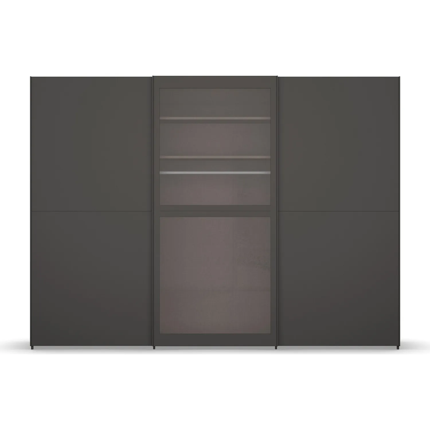 LUMIS sliding 3 Door wardrobe with Glass Door - Image 4