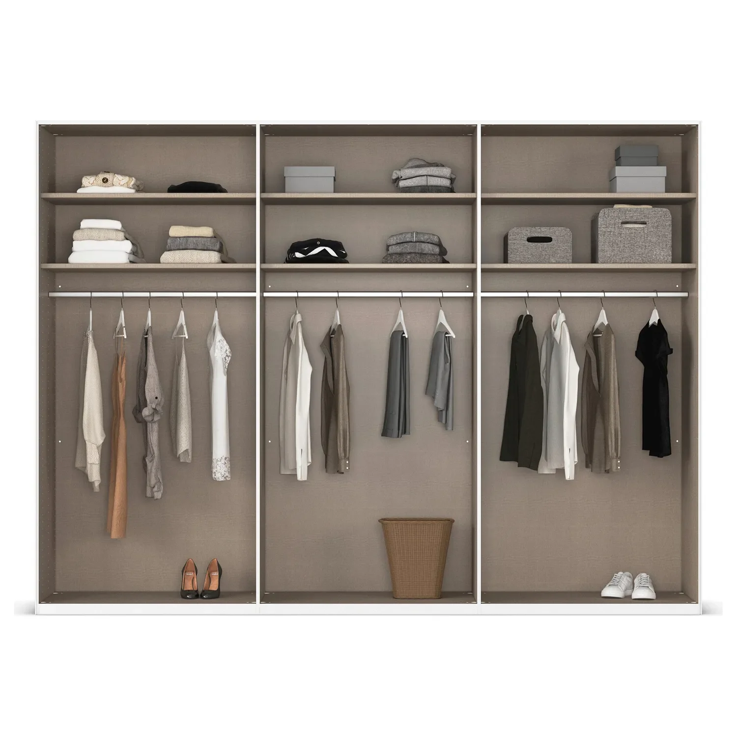 LUMIS sliding 3 Door wardrobe with Glass Door - Image 3