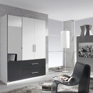 Alvor 3 Door 1 Mirrored 2 Drawer Wardrobe