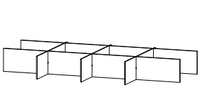 Interior division for drawer 80 cm plexiglass