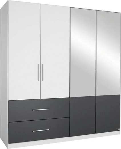 Alvor 4 Door 2 Mirror Door 2 Drawer Wardrobe - Image 2