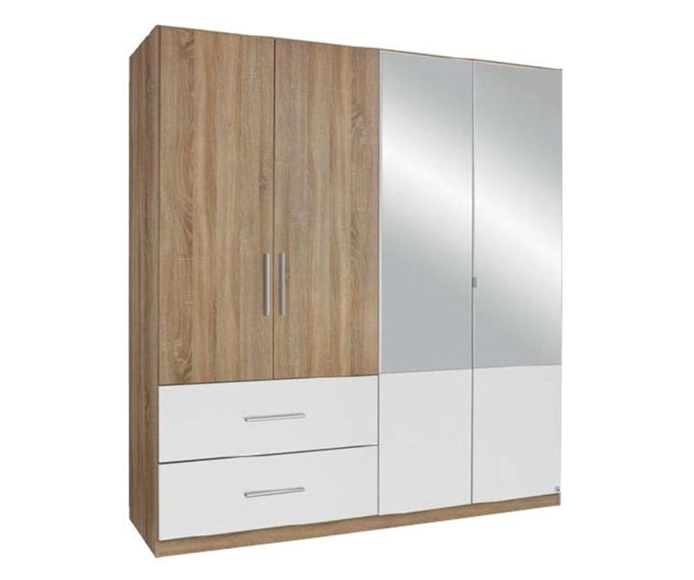 Alvor 4 Door 2 Mirror Door 2 Drawer Wardrobe - Image 3